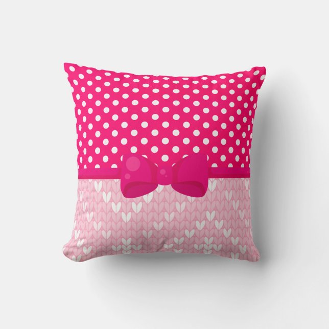 Coussin Empreinte et pois (Recto)