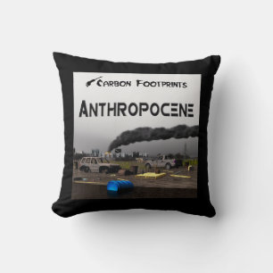 Coussin Empreintes Carbone - Anthropocène