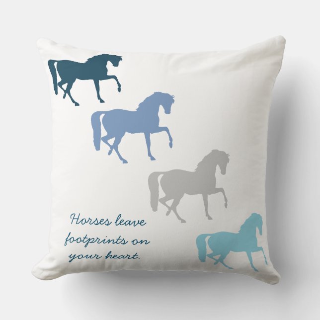 Coussin Empreintes de pas de cheval (Recto)