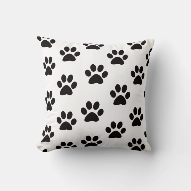 Coussin Empreintes de pattes de chats Jeu d'oreiller (Recto)