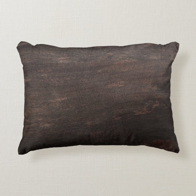 Coussin en bois foncé Brown (Devant)