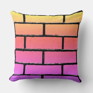 Coussin en briques colorées