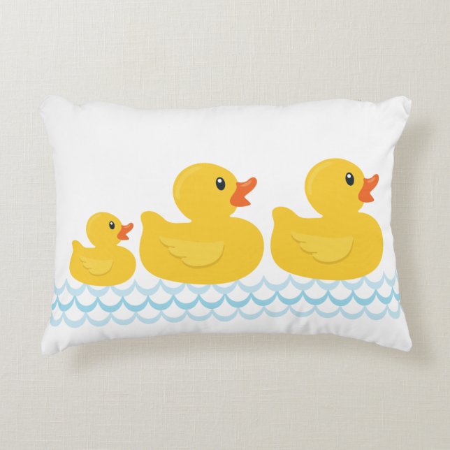 Coussin en caoutchouc de la famille Ducky - Canard (Devant)