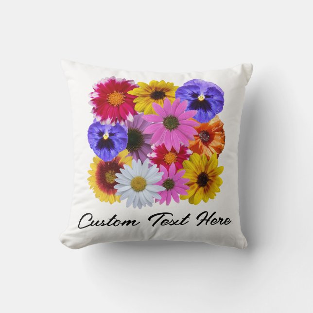 Coussin En fleur - Floral Carré (Recto)