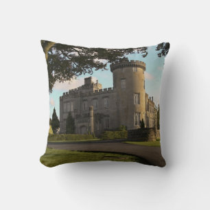 Coussin En Irlande, l'entrée côté château de Dromoland