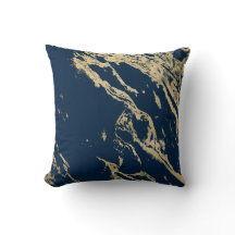 Coussin en marbre doré de minuit