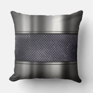 Coussin en métal graphique