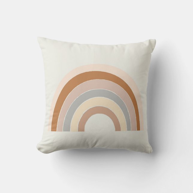 coussin en pépinière arc-en-ciel de Boho dans la r (Recto)