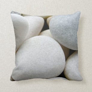 Coussin en pierre de photo de cailloux ronds