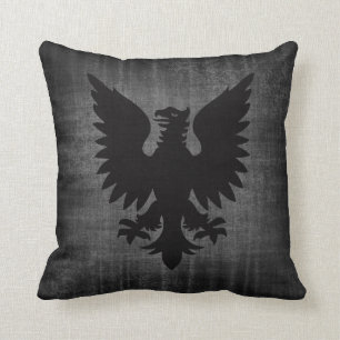 Coussin en velours noir médiéval