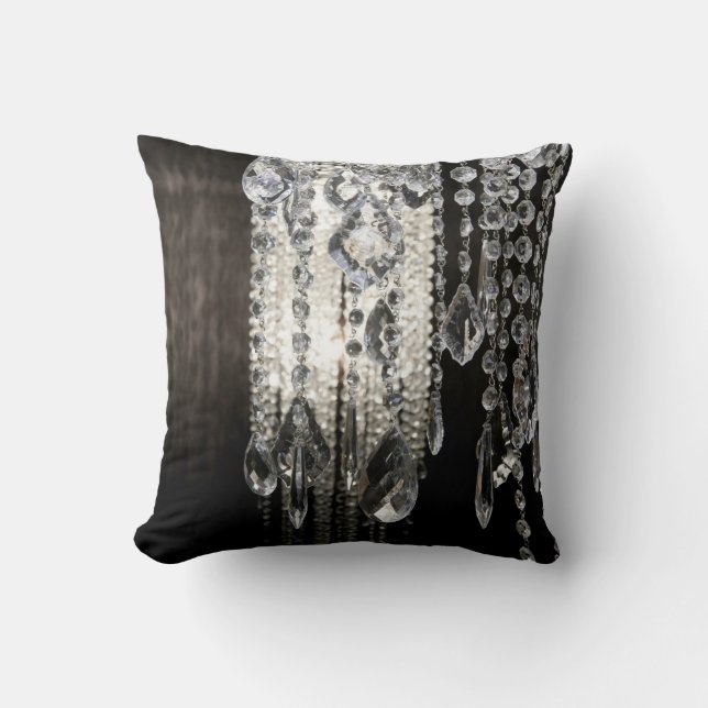 Coussin en verre chic de divan de jet de lustre en (Recto)