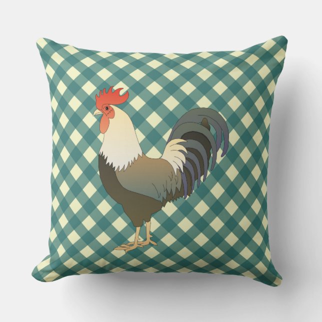 COUSSIN EN VICHY ROOSTER (Recto)