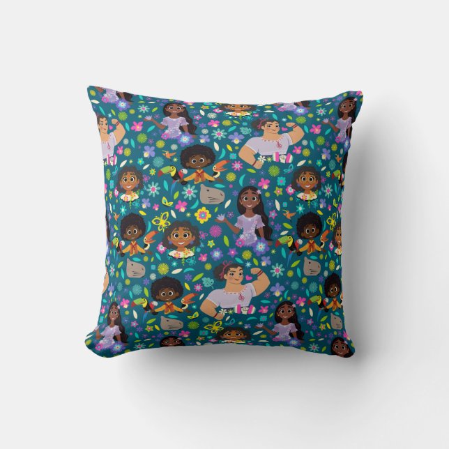 Coussin Encanto | Floral Character Motif (Recto)