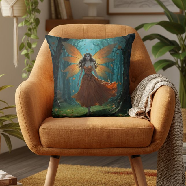 Coussin Enchanted Fairy Thanksgiving Imaginaire Art (Créateur téléchargé)