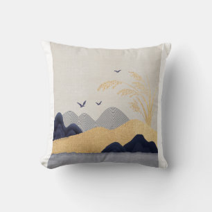Coussin encre chinoise,, beaux arts chinois,, chinois