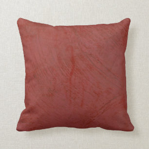 Coussin Enduit vénitien rouge