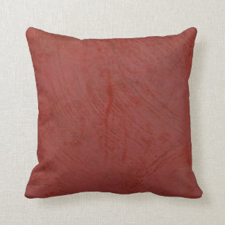 Coussin Enduit vénitien rouge
