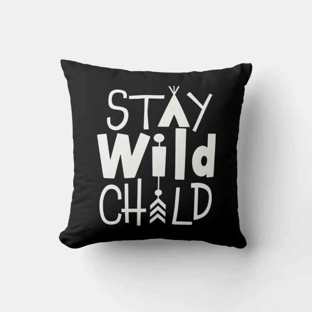 Coussin Enfant sauvage de séjour (Recto)