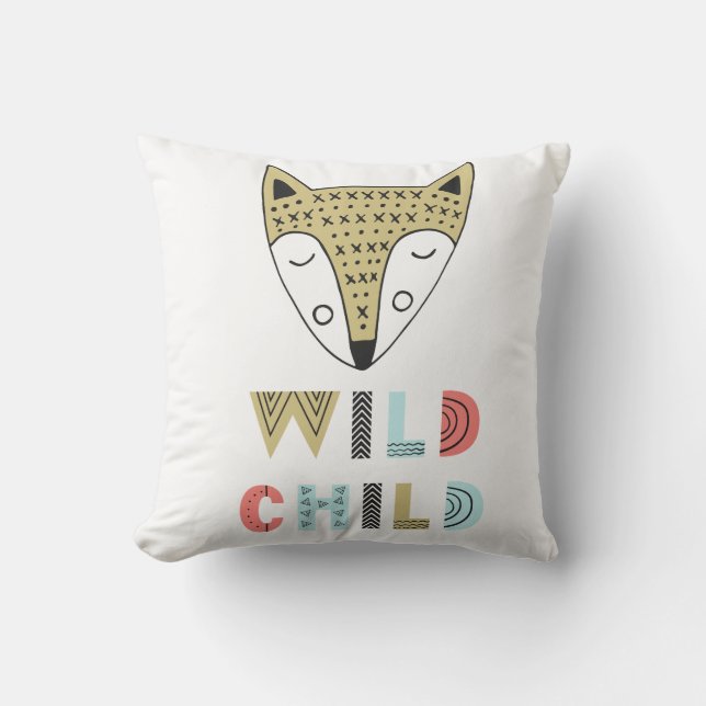 Coussin Enfant sauvage Scandia Fox Baby (Recto)