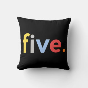 Coussin Enfants 5e anniversaire garçon 5 ans 5 ans 5 ans 5