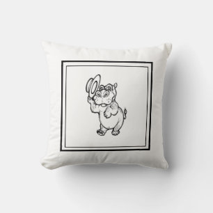Coussin Enfants Hippopotame de naissance moderne garçon po