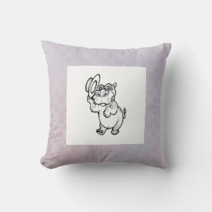 Coussin Enfants Hippopotame de naissance moderne garçon po