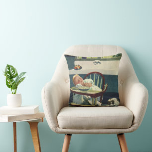 Coussin Enfants Vintage, Chaise haute de bébé cuisine dort