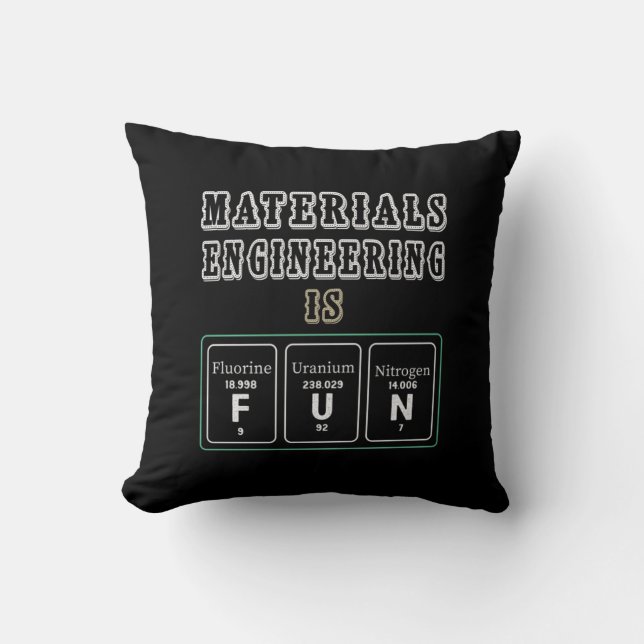 Coussin Engineer Materials Engineering Is Fun (Recto)