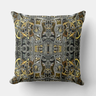 Coussin Engrenages métalliques Steampunk