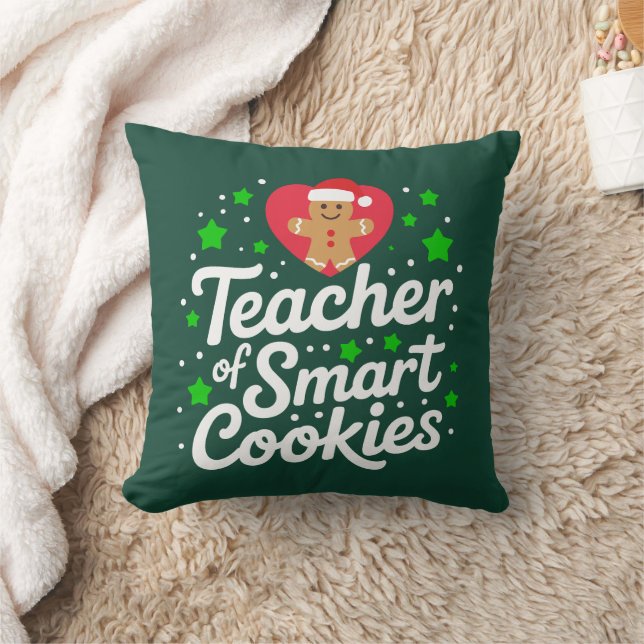 Coussin Enseignant De Noël Des Cookies Intelligents Vie De (Couverture)