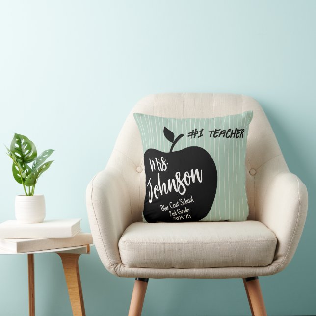 Coussin Enseignant Merci des pommes de retraite (Chaise)