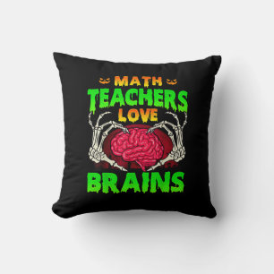 Coussin Enseignants en mathématiques Cerveaux Squelette Co