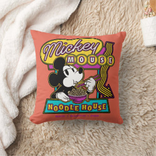 Coussin Enseigne de la Maison de Nouilles de Mickey Mouse