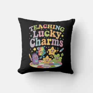 Coussin Enseignement Lucky Charms Enseignant St Patricks D