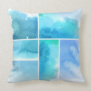 Coussin Ensemble de l'abrégé sur 2 peints à la main