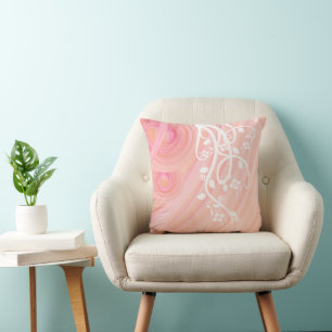 Coussin Entourer des spirales, des figues et des fleurs
