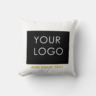 Coussin Entreprise personnalisable Ajouter un logo Blanc m
