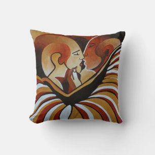 Coussin Enveloppé Dans Une Couverture D'Amour
