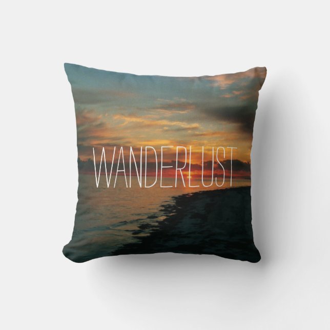 Coussin Envie de voyager, carreau (Recto)