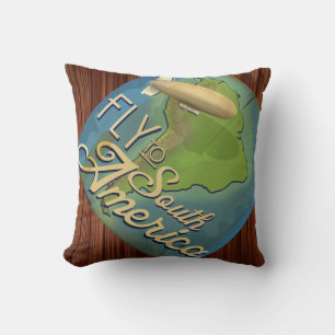 Coussin Envolez-vous pour l'Amérique du Sud