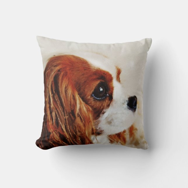 Coussin Épagneul cavalier du Roi Charles (Recto)