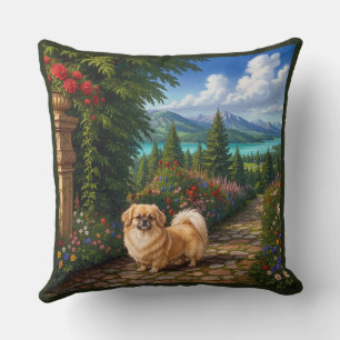 Coussin Épagneul tibétain de la Renaissance