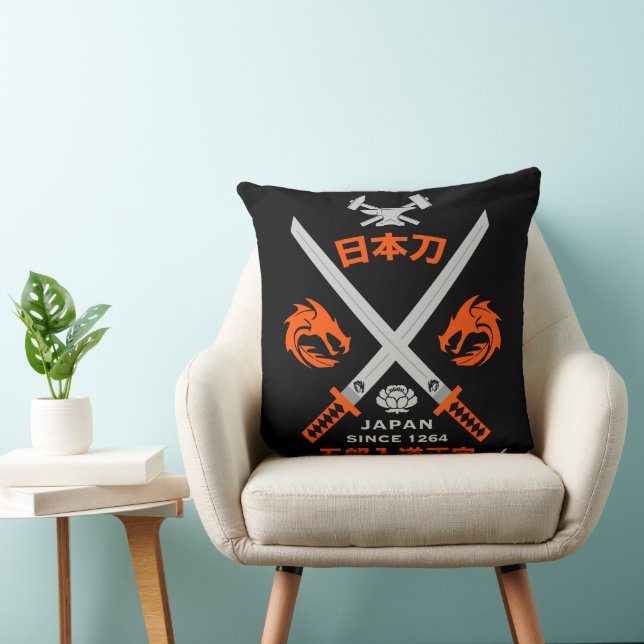 Coussin Épée japonaise Katana (Chaise)