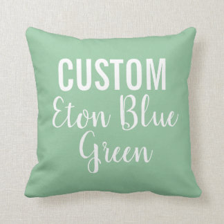 Coussin Épervier d'oreillers à lancer vert BLEU personnali