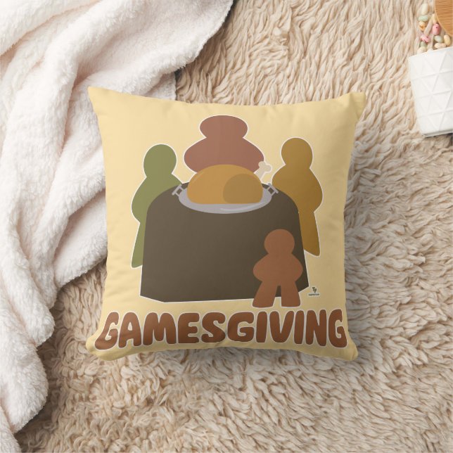 Coussin Epic Gamesgiving Fun Thanksgiving Boardgamer Art (Couverture)