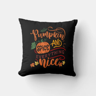 Coussin Épices citrouilles Et Tout Nice Automne Saison Vin