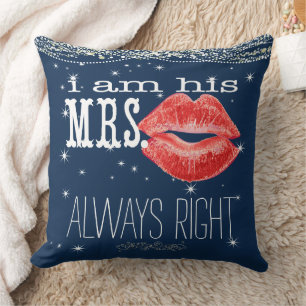 Coussin Épouse sous les étoiles toujours droite Accent Cou