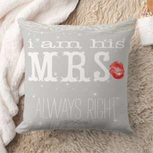 Coussin Épouse sous les étoiles toujours droite Accent Cou