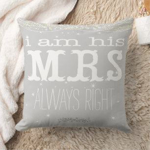 Coussin Épouse sous les étoiles toujours droite Accent Cou