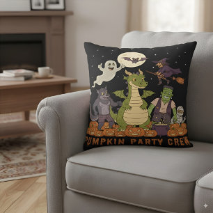 Coussin Équipe citrouille de fête - Cute Halloween Monster